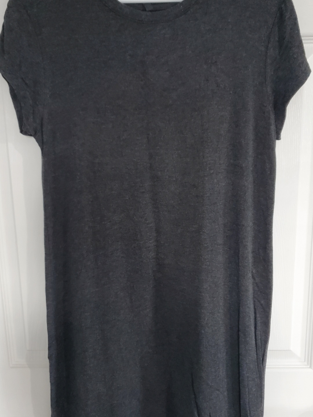 Lou And Grey Charcoal Mini Dress - Casual Short Sleeve